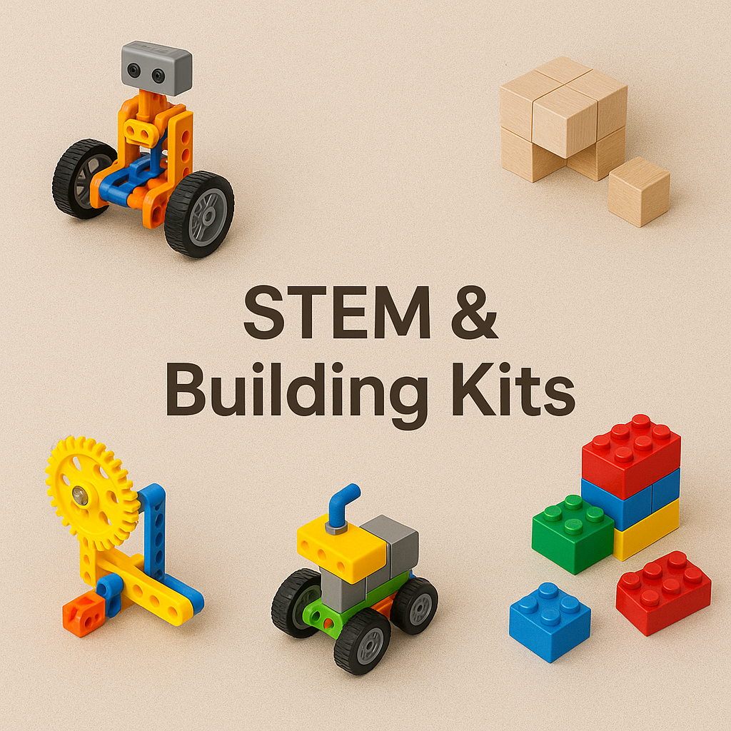 STEM & Building Kits – Educational toys and construction sets designed to inspire creativity, problem-solving, and hands-on learning for kids.