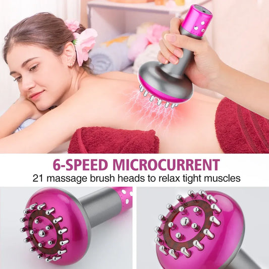 EMS Heat Therapy Guasha Massager – Slimming & Rejuvenating Beauty Tool