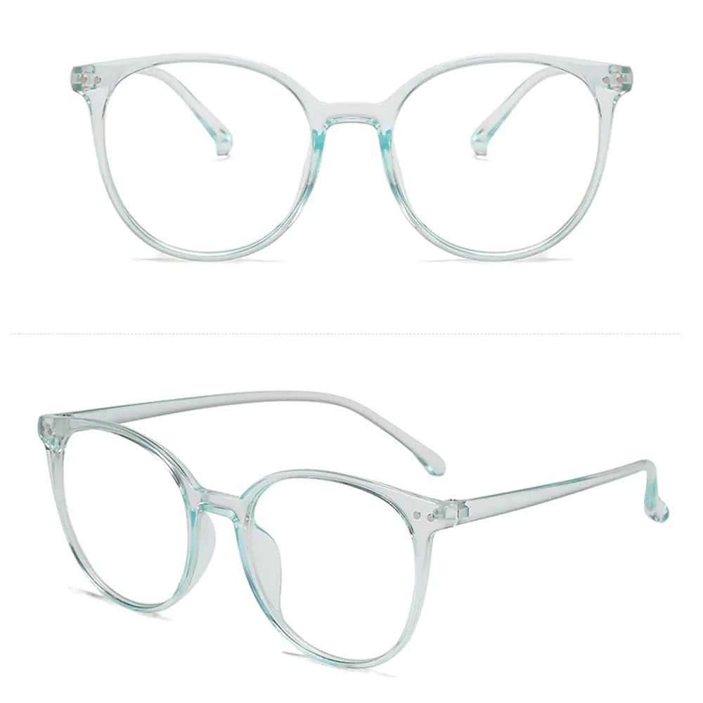 Fashion Vintage Oversized Anti Blue Light Glasses – UV400 Protection