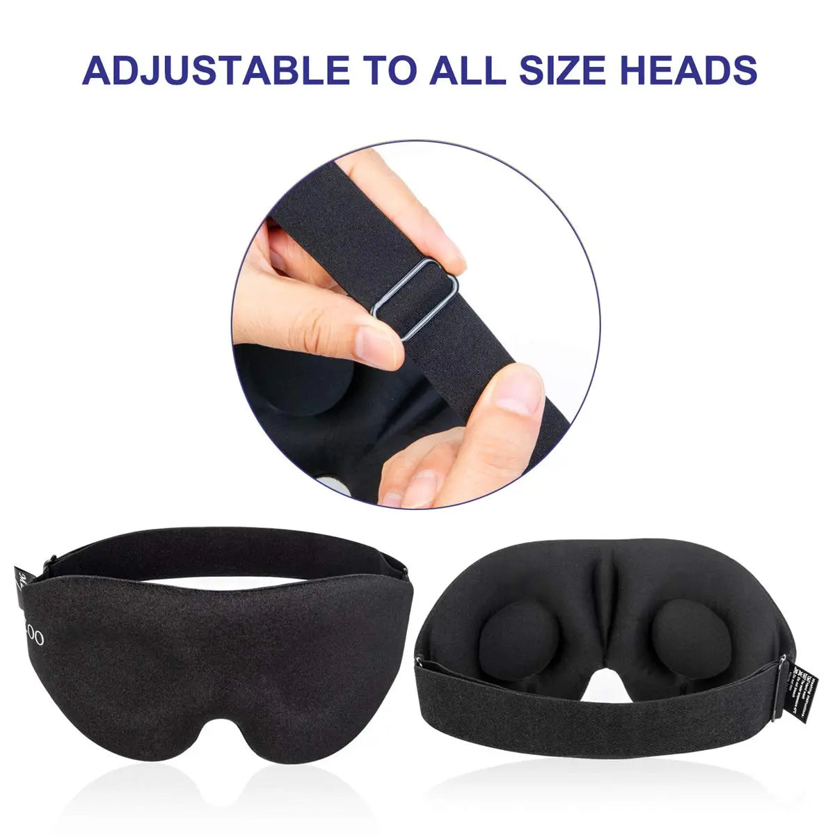 3D Contoured Sleep Eye Mask – Light Blocking & Ultra-Comfort Fit