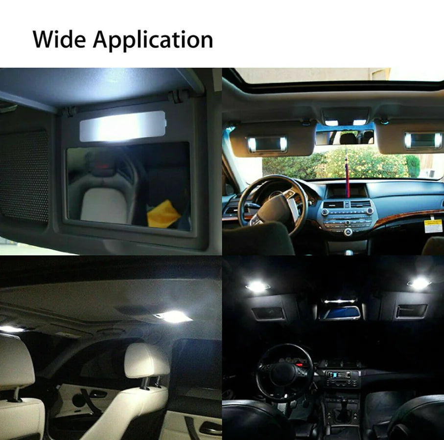 28pcs Car Interior LED Light Bulb Set – Dome, Map, Door, Trunk, License Plate