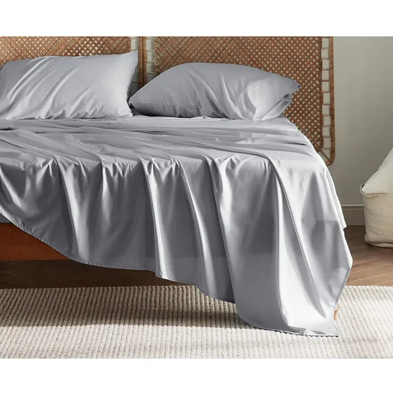 Bamboo Fiber Fitted Bed Sheet Four-Piece Set – Soft & Breathable