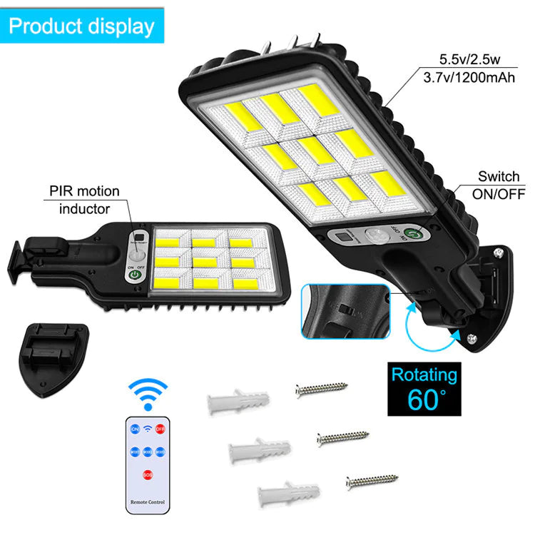 Solar Motion Sensor Light – Outdoor Waterproof Security Lighting