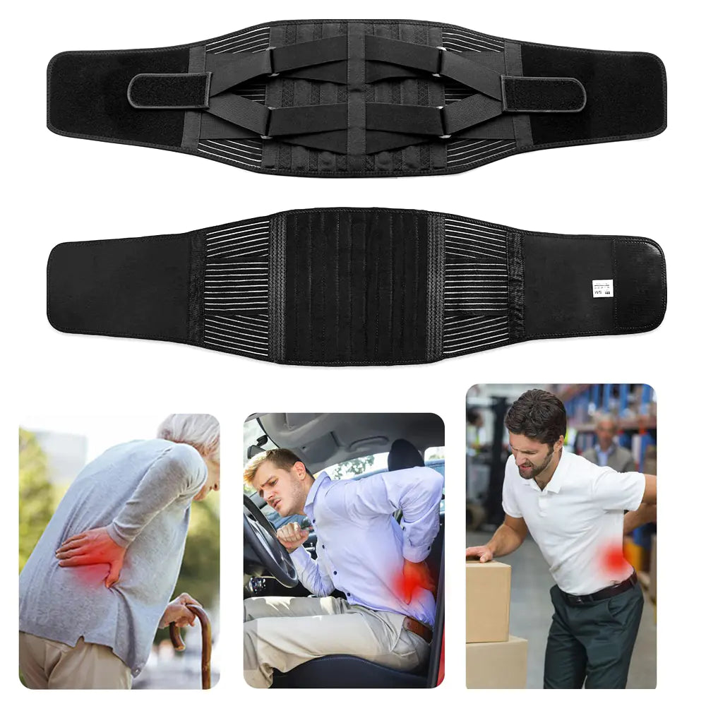 Lumbar Support Belt for Pain Relief & Sciatica – Adjustable Back Brace for Everyday Comfort | Free Shipping