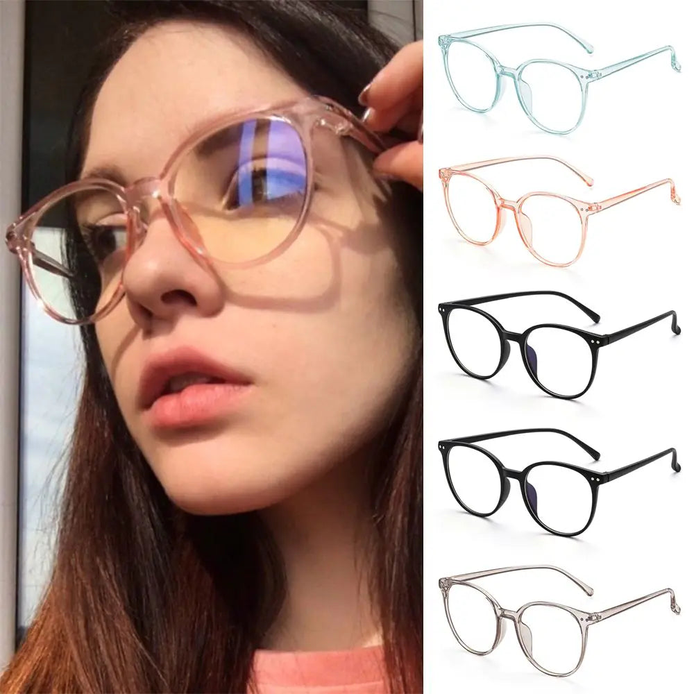 Fashion Vintage Oversized Anti Blue Light Glasses – UV400 Protection