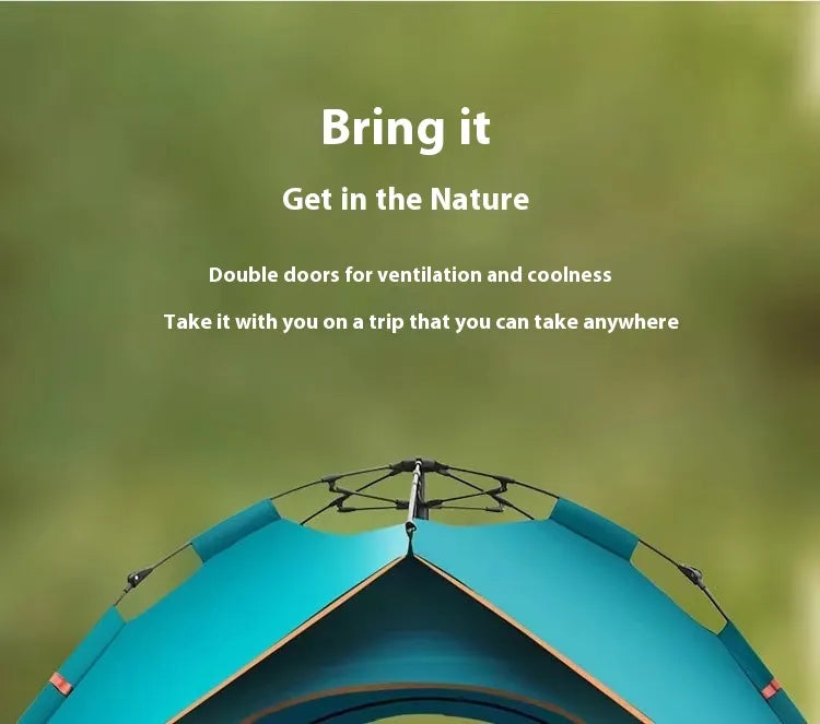 Tente de camping double automatique pour 3 à 4 personnes – Imperméable, anti-UV et facile à installer | Livraison gratuite dans le monde entier