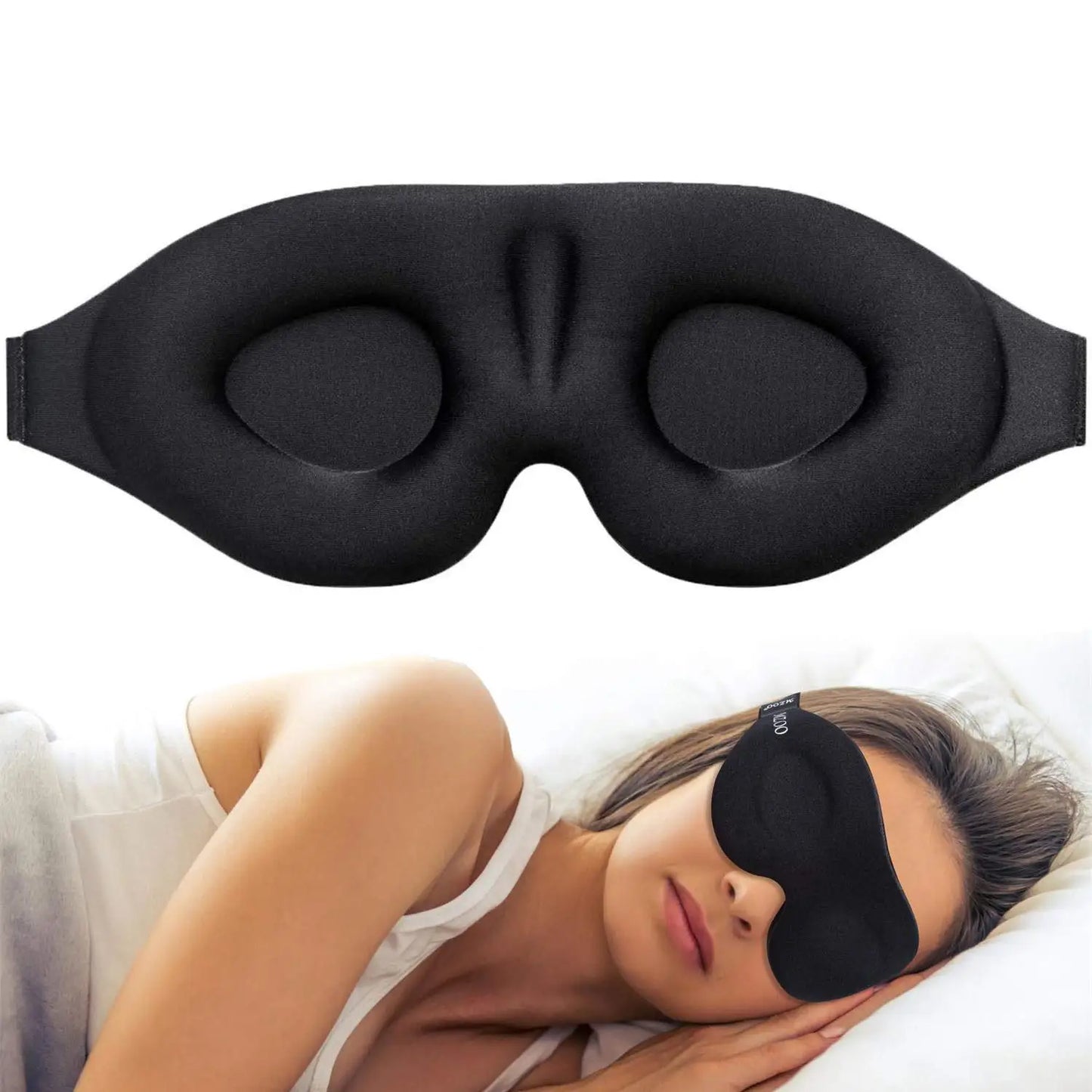3D Contoured Sleep Eye Mask – Light Blocking & Ultra-Comfort Fit