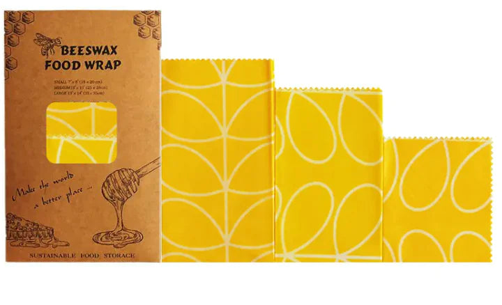 Reusable Beeswax Food Wrap – Eco-Friendly, Washable Alternative to Plastic Wraps
