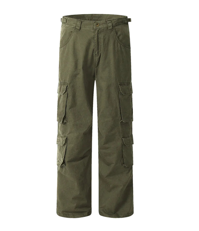 Women’s American Pocket Woven Overalls – Loose Slim Fit Casual Style