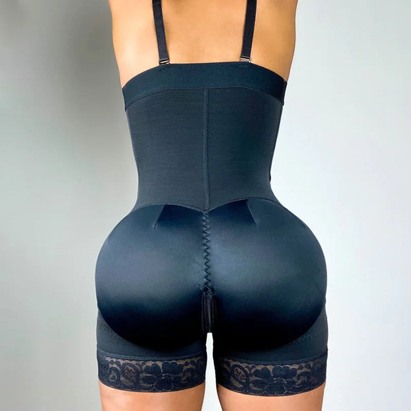 Plus Size Shapewear Bodysuit with Zipper – Tummy Control & Butt-Lift (S–6XL)