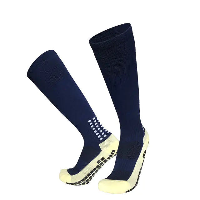 Thick Towel Bottom Long Men’s Football Socks – Cushioned, Breathable & Durable