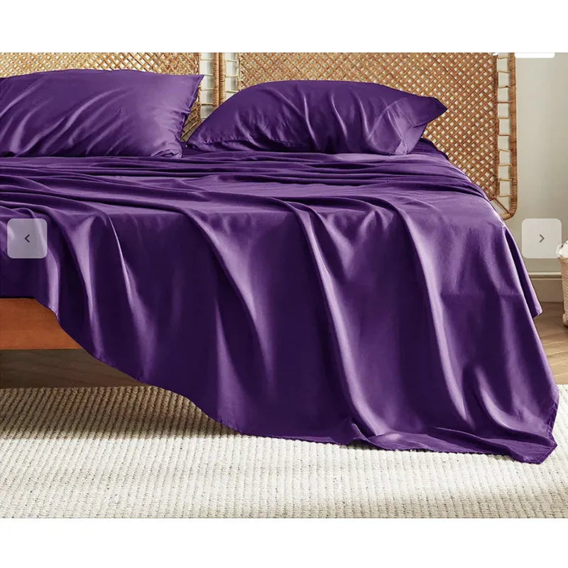 Bamboo Fiber Fitted Bed Sheet Four-Piece Set – Soft & Breathable