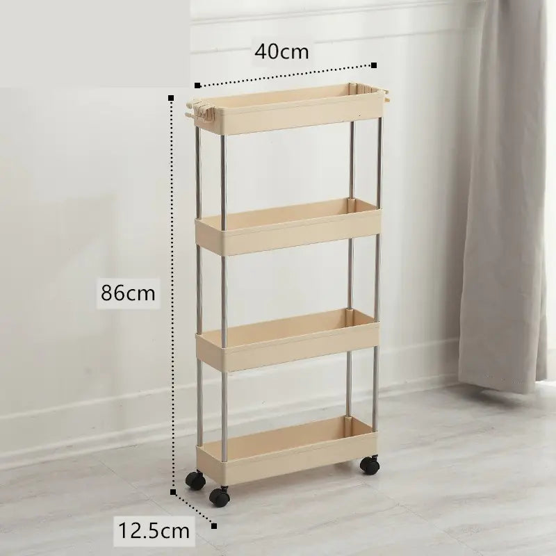 Versatile Slim Storage Rack – Multi-Layer Home Organizer