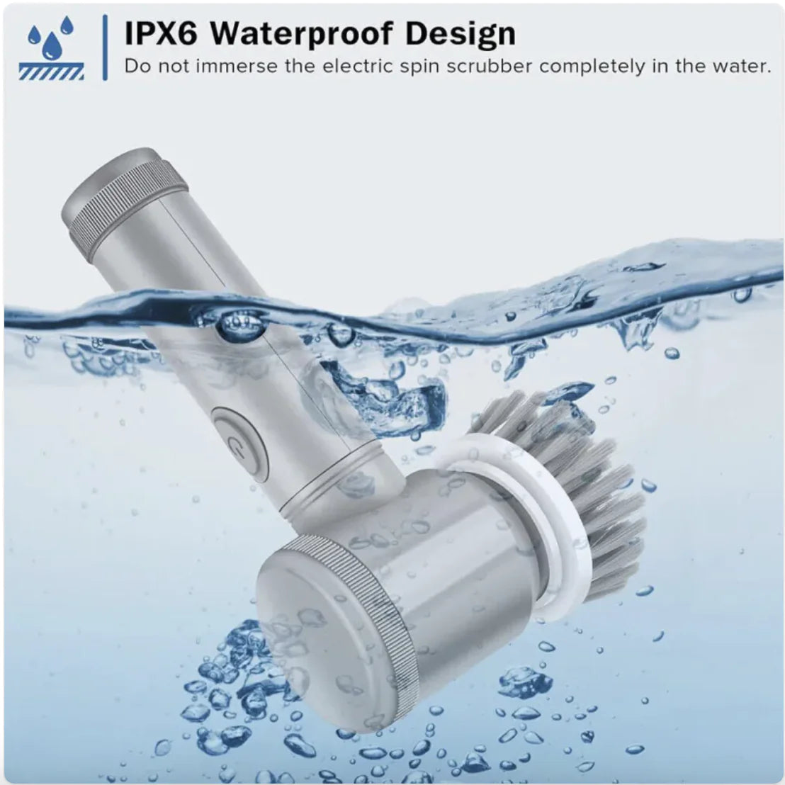 Rechargeable Cordless Electric Spin Scrubber – 7-in-1 Waterproof Power Brush for Home Cleaning