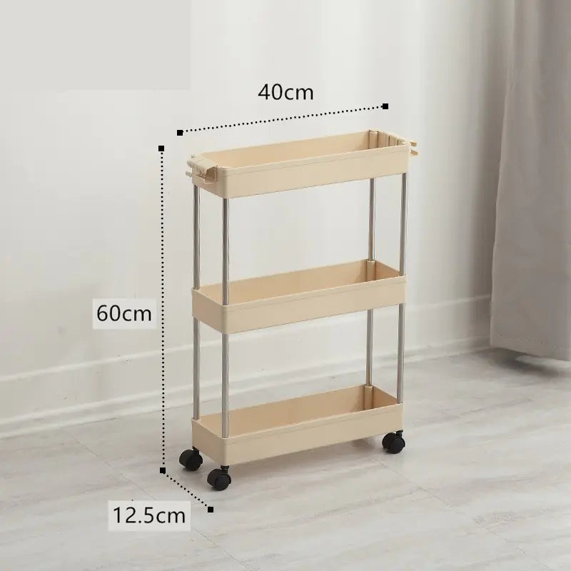 Versatile Slim Storage Rack – Multi-Layer Home Organizer