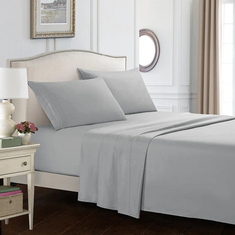Polyester Modern Bed Sheet Set – 3/4-Piece Bedding Collection