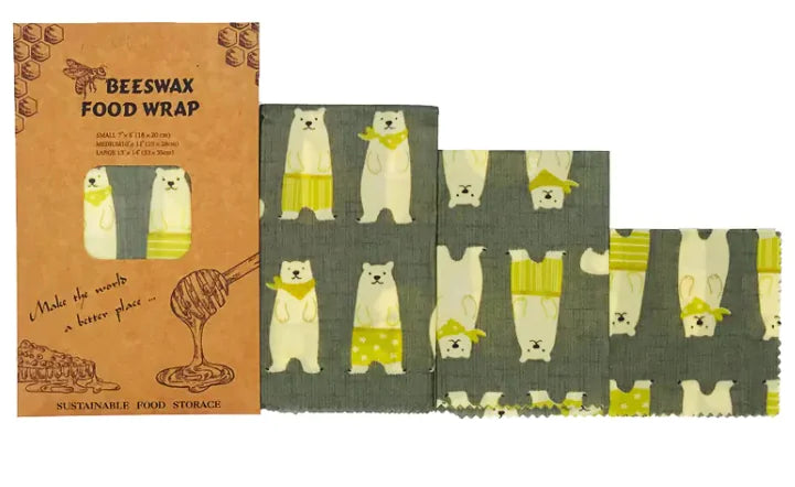 Reusable Beeswax Food Wrap – Eco-Friendly, Washable Alternative to Plastic Wraps