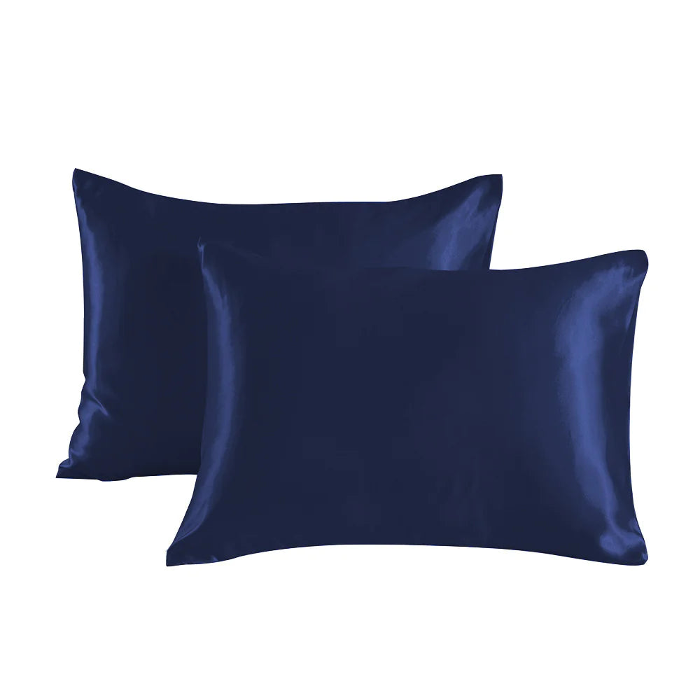 Silky Soft Pillowcases – Set of 2, Hair & Skin Friendly