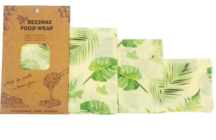 Reusable Beeswax Food Wrap – Eco-Friendly, Washable Alternative to Plastic Wraps