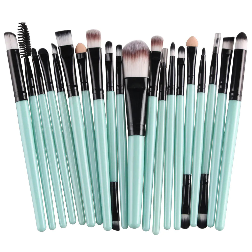 20-Piece Professional Makeup Brush Set – Face & Eye Cosmetic Tools with Soft Nylon Bristles