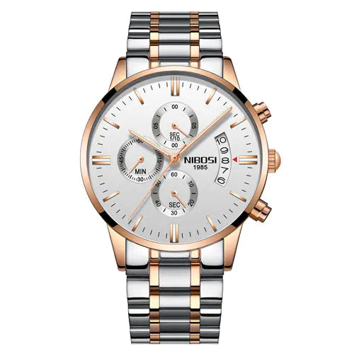 Men’s Luxurious Gold Wrist Watch – Elegant Quartz Timepiece