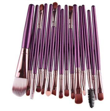 20-Piece Professional Makeup Brush Set – Face & Eye Cosmetic Tools with Soft Nylon Bristles