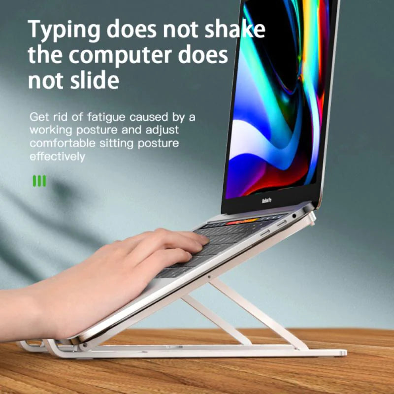 Laptop Cooling Stand with Built-In Fan – Adjustable & Ergonomic Design