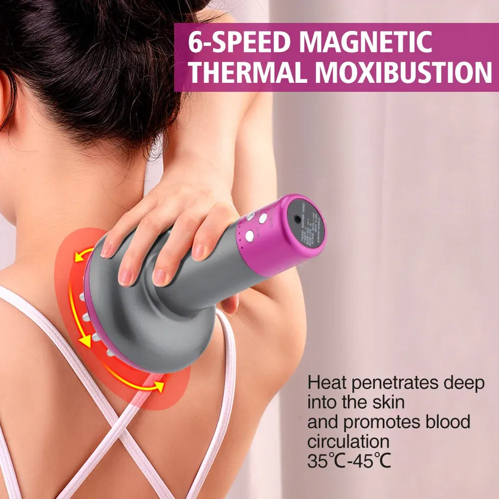 EMS Heat Therapy Guasha Massager – Slimming & Rejuvenating Beauty Tool