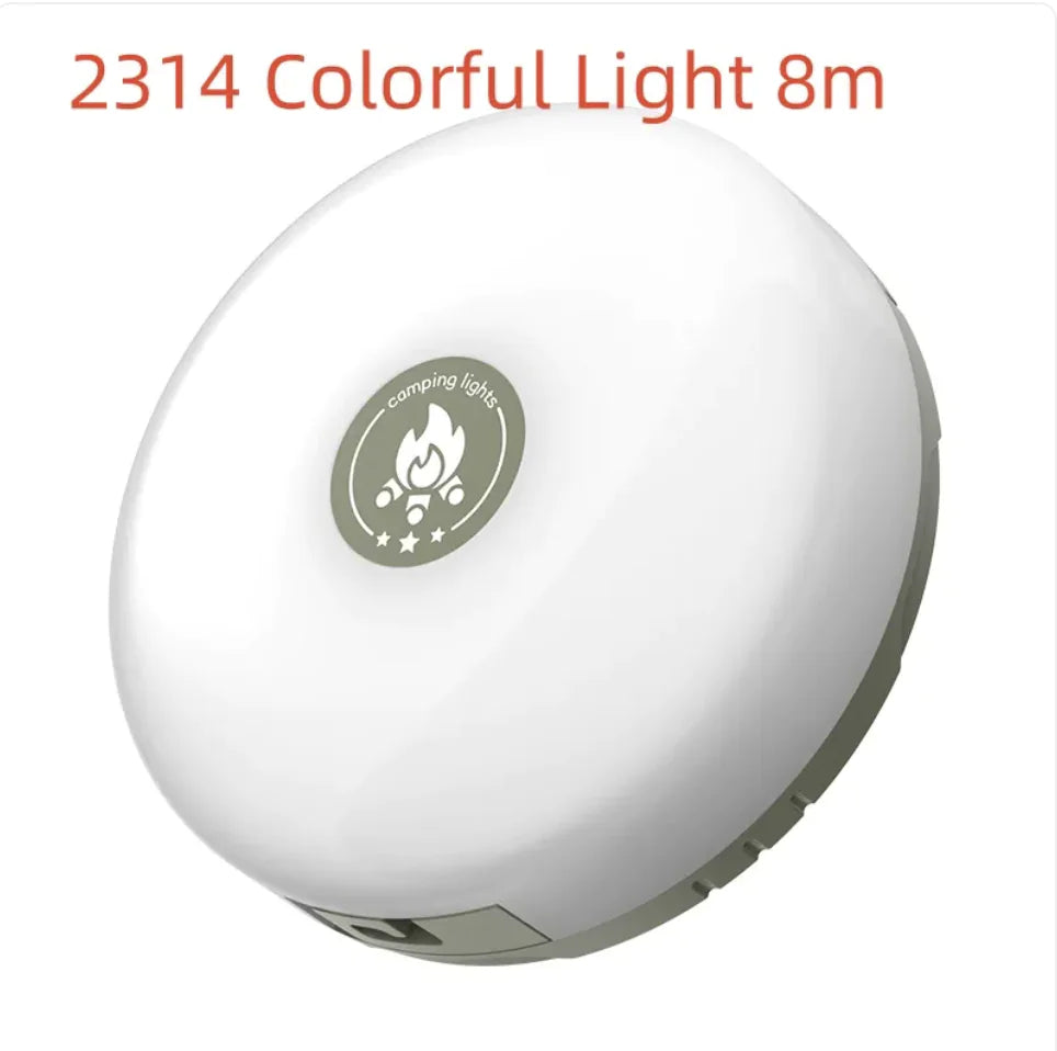 Rechargeable Camping Lantern – 7-Color LED Ambient Light with Magnetic Base