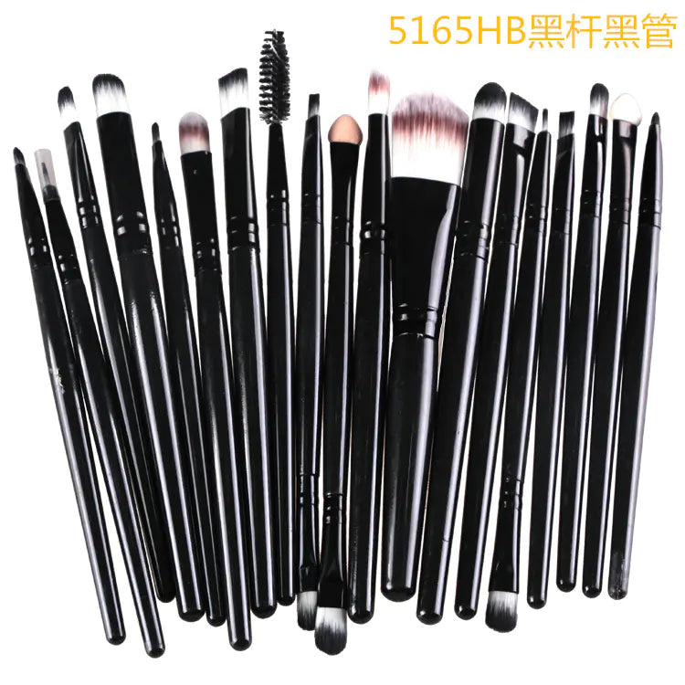 20-Piece Professional Makeup Brush Set – Face & Eye Cosmetic Tools with Soft Nylon Bristles