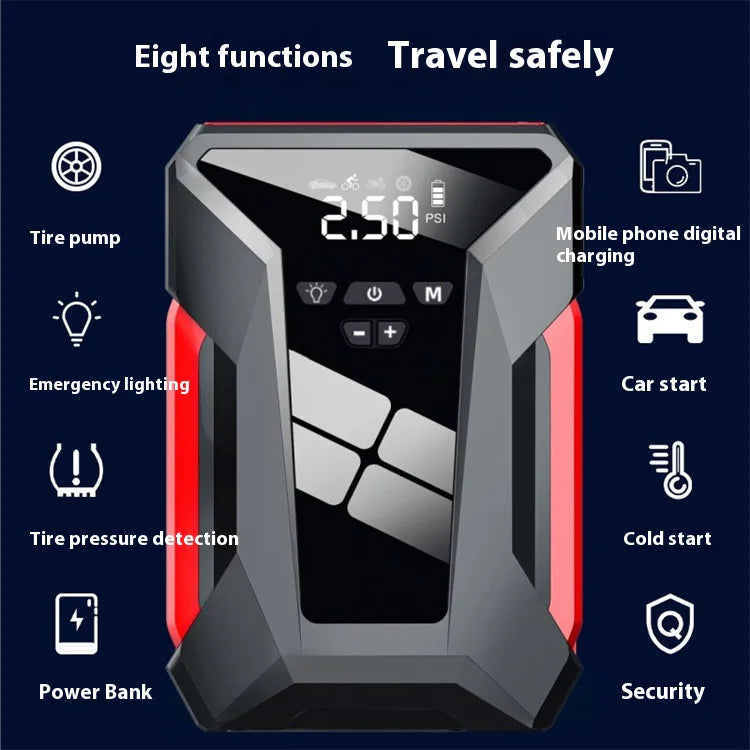 J16 All-in-One 39800mAh 12V Auto Starting Device – 1600A Peak Power Bank