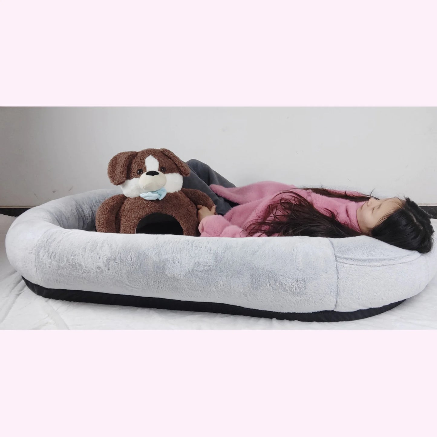 Oversized Human Dog Bed – 71" Lounger with Washable Cover & Orthopedic Support | free worldwide shipping.