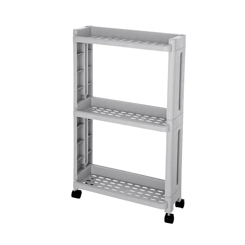 Ultra-Slim Storage Rack – Space-Saving Organizer for Kitchen & Bathroom