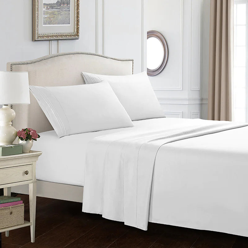 Polyester Modern Bed Sheet Set – 3/4-Piece Bedding Collection