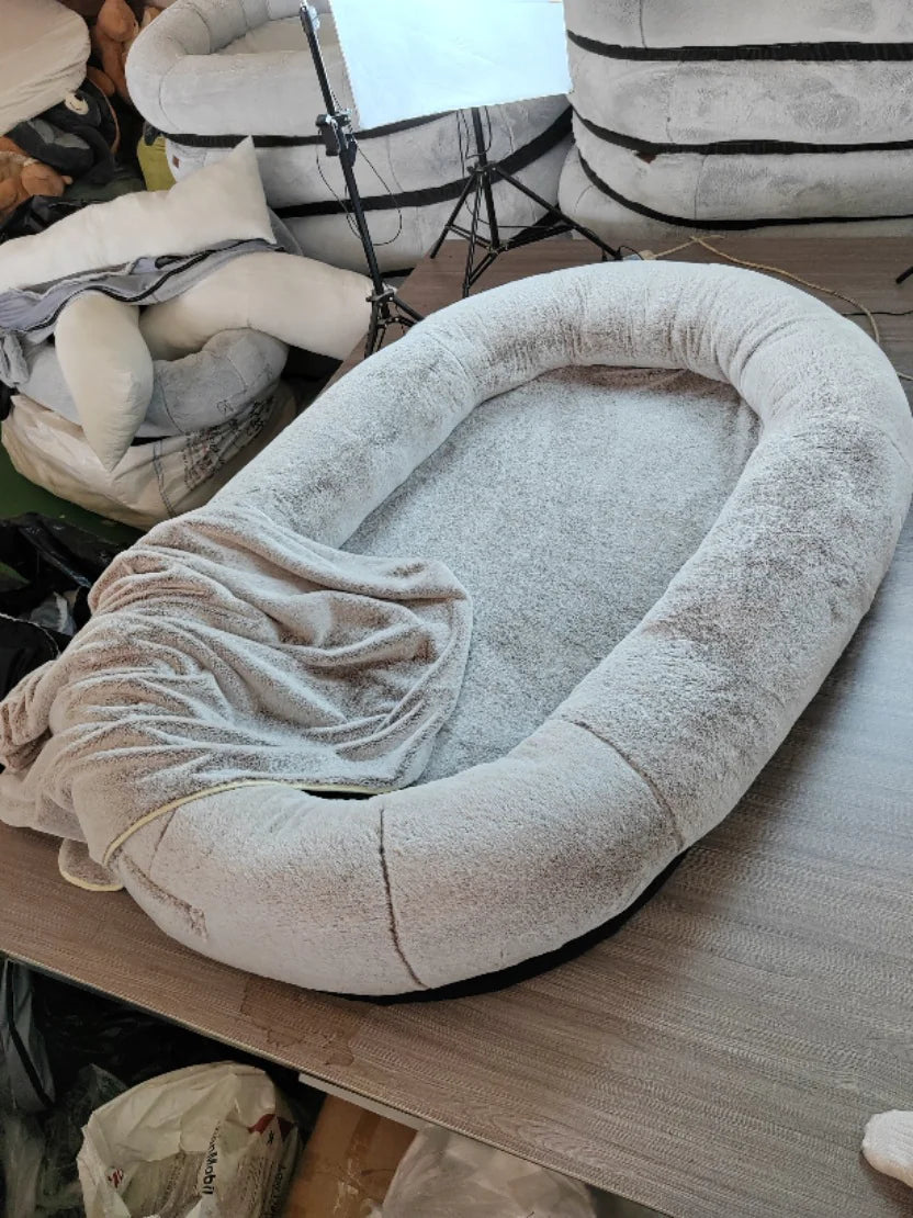 Oversized Human Dog Bed – 71" Lounger with Washable Cover & Orthopedic Support | free worldwide shipping.