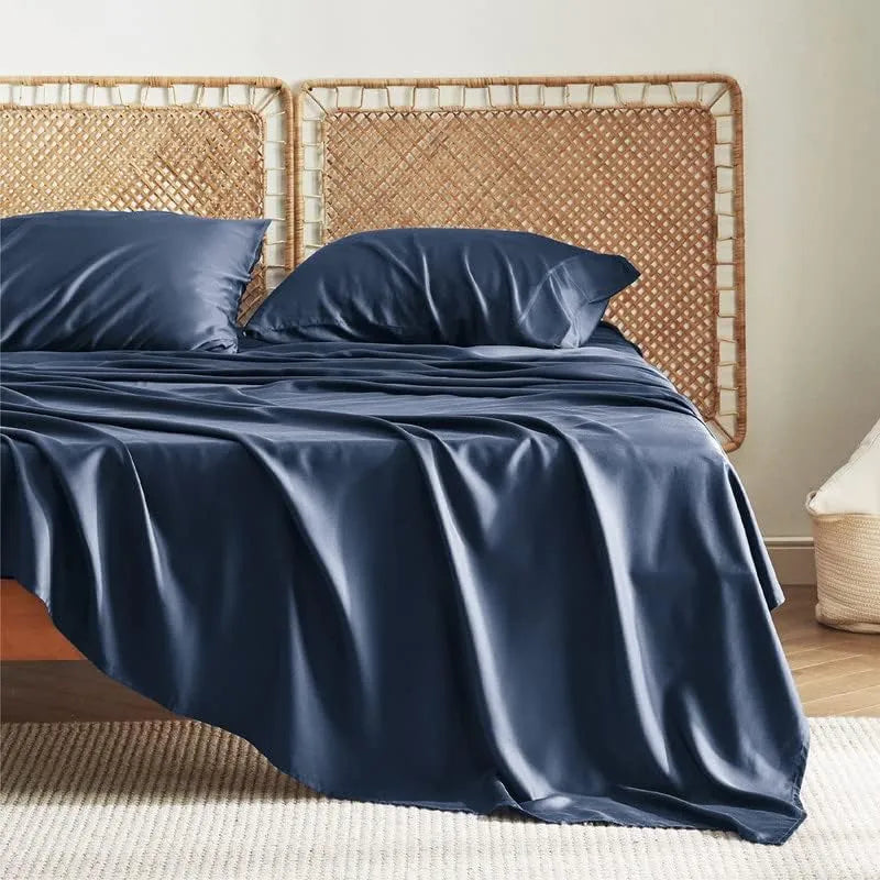 Bamboo Fiber Fitted Bed Sheet Four-Piece Set – Soft & Breathable