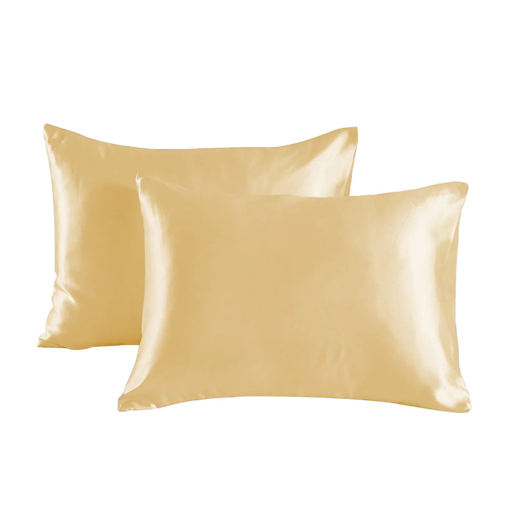 Silky Soft Pillowcases – Set of 2, Hair & Skin Friendly