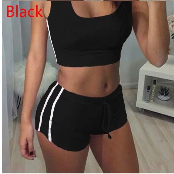 2-Piece Women’s Yoga Set & Activewear Outfit – Stretch Cotton Gym & Casual Wear