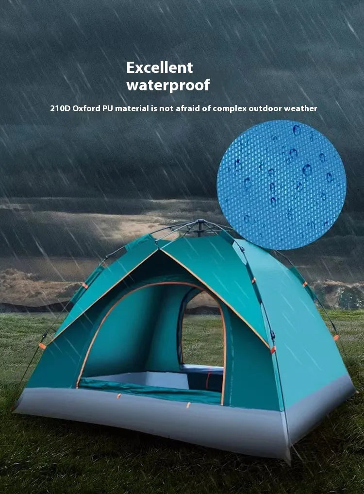 Tente de camping double automatique pour 3 à 4 personnes – Imperméable, anti-UV et facile à installer | Livraison gratuite dans le monde entier