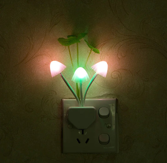 Colorful LED Mushroom Night Light – Soothing Silicone Lamp with Chinese Style
