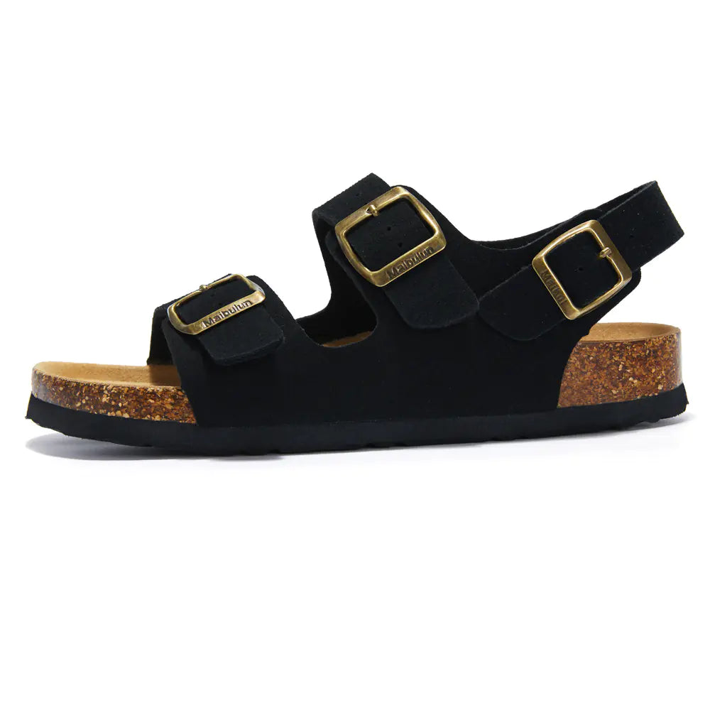 Comfortable Cork Summer Sandals for Couples – Two-Buckle Unisex Slippers