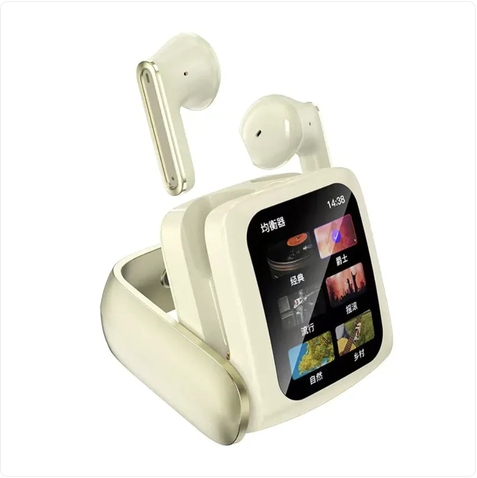 Casque Bluetooth intelligent à écran tactile – Réduction du bruit, NFC, étanche, affichage numérique