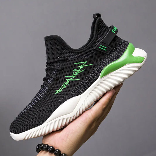 Men’s Casual Breathable Mesh Shoes – Lightweight Flat Heel Lace-Up Footwear (Sizes 39–44)