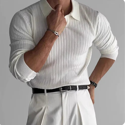 Men’s Y2K Streetwear Long Sleeve Tee – Slim Fit & Casual Style.