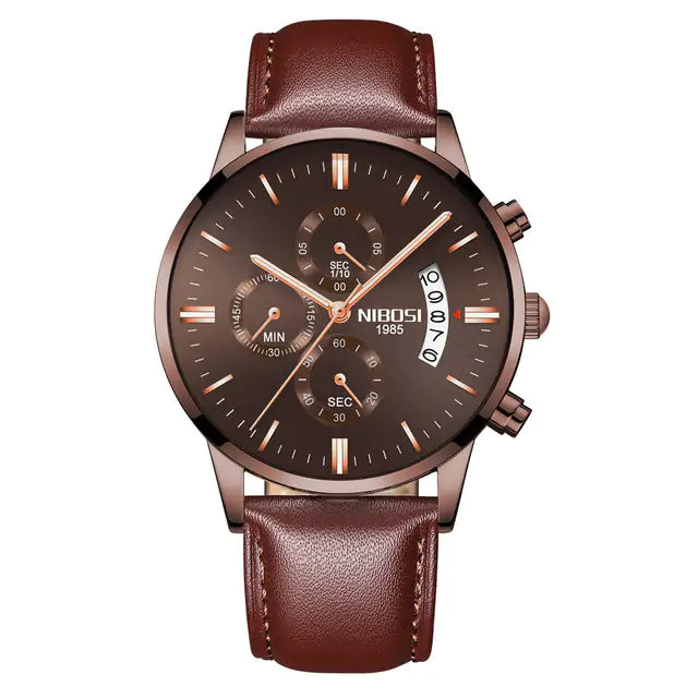 Men’s Luxurious Gold Wrist Watch – Elegant Quartz Timepiece