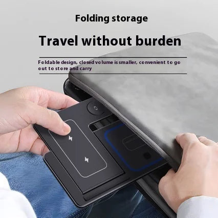 3-in-1 LED Fast Wireless Charger Stand – Foldable Charging Station (2025 Model)