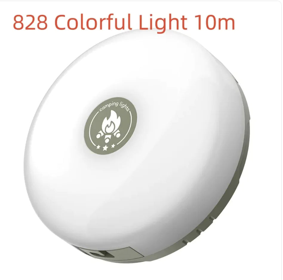 Rechargeable Camping Lantern – 7-Color LED Ambient Light with Magnetic Base