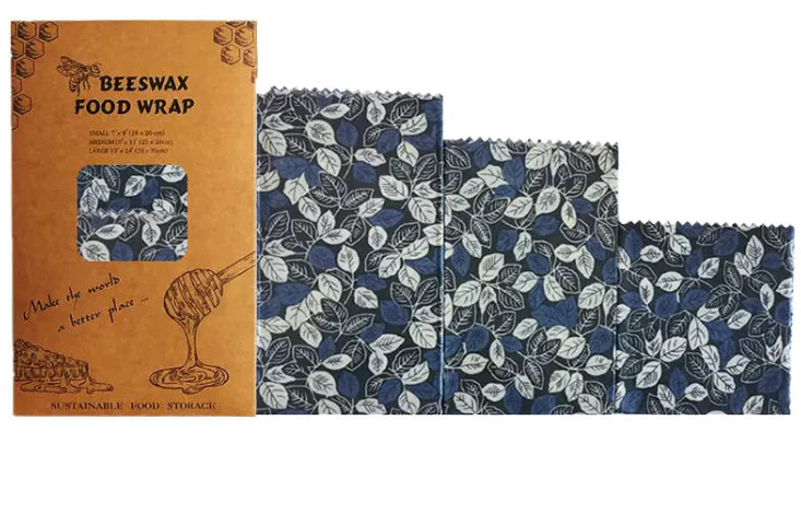 Reusable Beeswax Food Wrap – Eco-Friendly, Washable Alternative to Plastic Wraps