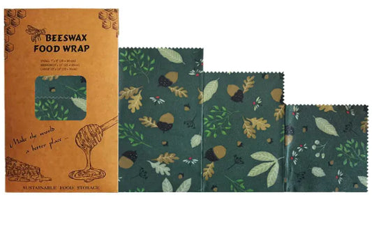 Reusable Beeswax Food Wrap – Eco-Friendly, Washable Alternative to Plastic Wraps