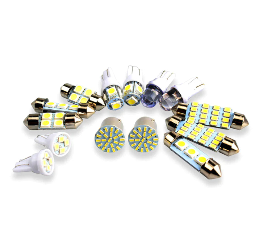 28pcs Car Interior LED Light Bulb Set – Dome, Map, Door, Trunk, License Plate
